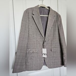 NWT Zara Mens Suit Jacket Size US 44 MSRP $149.90